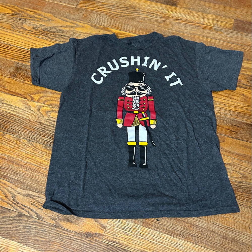 MAD Engine Gray T-Shirt with Nutcracker Graphic
